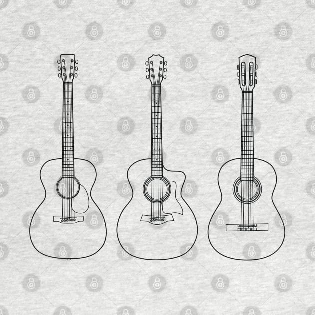 Acoustic Guitar Collection Outline Light Theme by nightsworthy